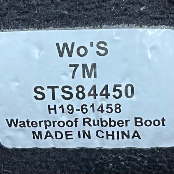 Sperry Black Rubber Duck Boots - Picture 8 of 8